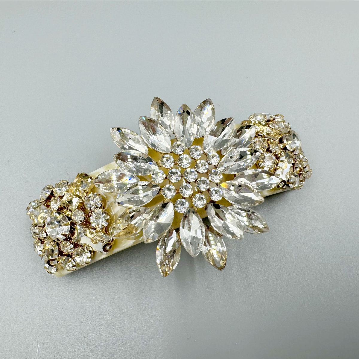 Sunflower Rhinestone Acrylic Hair Frenchbarrette L4771