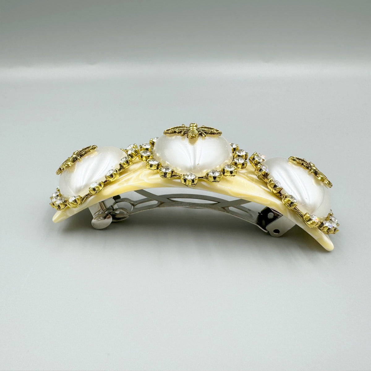 Baroque Heart Acrylic Hair Frenchbarrette L4772