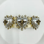 Baroque Heart Acrylic Hair Frenchbarrette L4772