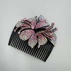 Floral Rhinestone Hair Comb L4778
