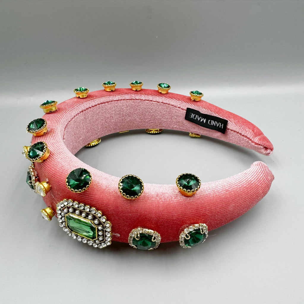 Geometry Rhinestone Sponge Headband L4798