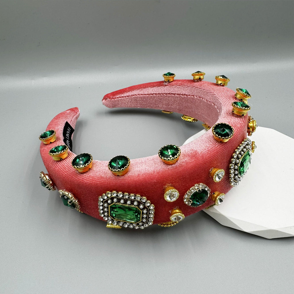 Geometry Rhinestone Sponge Headband L4798