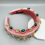 Geometry Rhinestone Sponge Headband L4798
