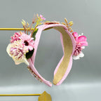 Floral Rhinestone Braided Headband L4805