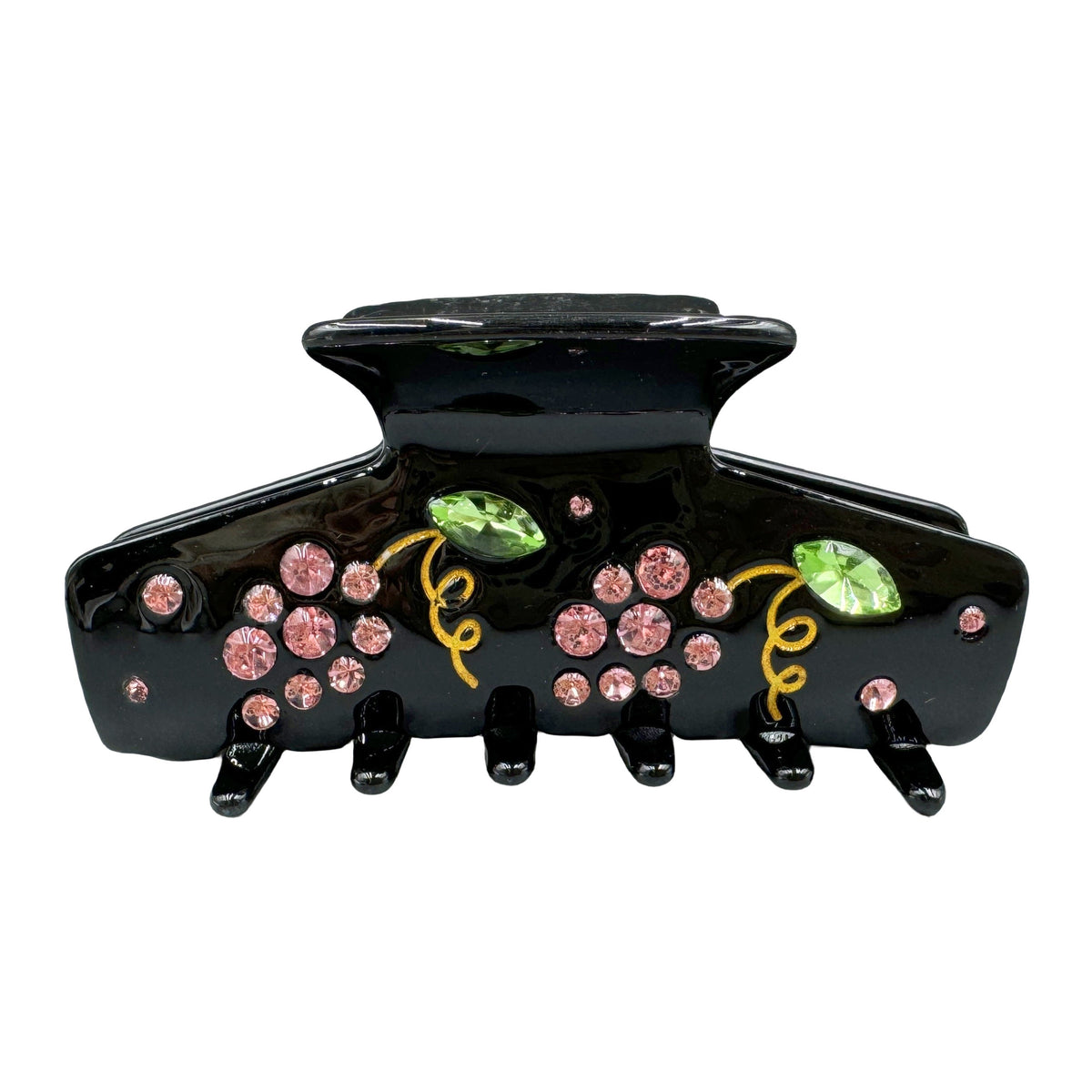 Cherry Rhinestone Acrylic Hair Clip L4809