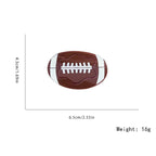 Football Acrylic Hair Clip L4814