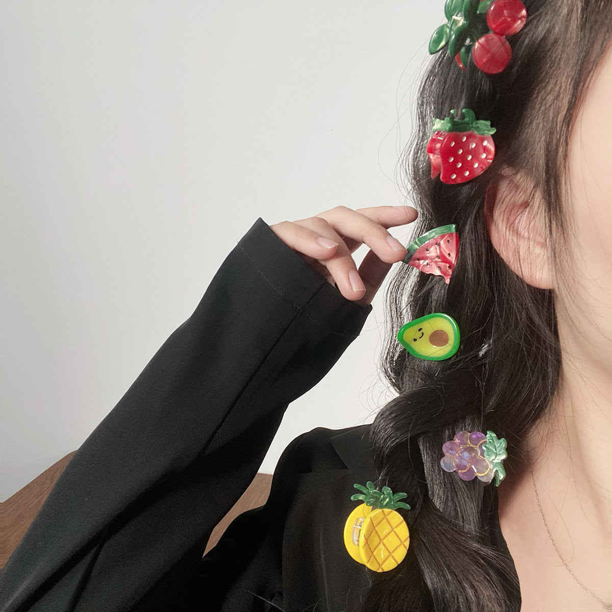 Grape Acrylic Hair Clip L4821