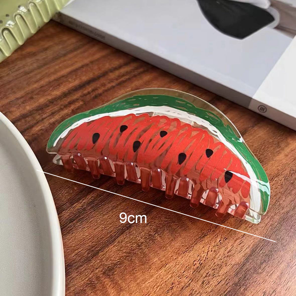 Watermelon Acrylic Hair Clip L4842
