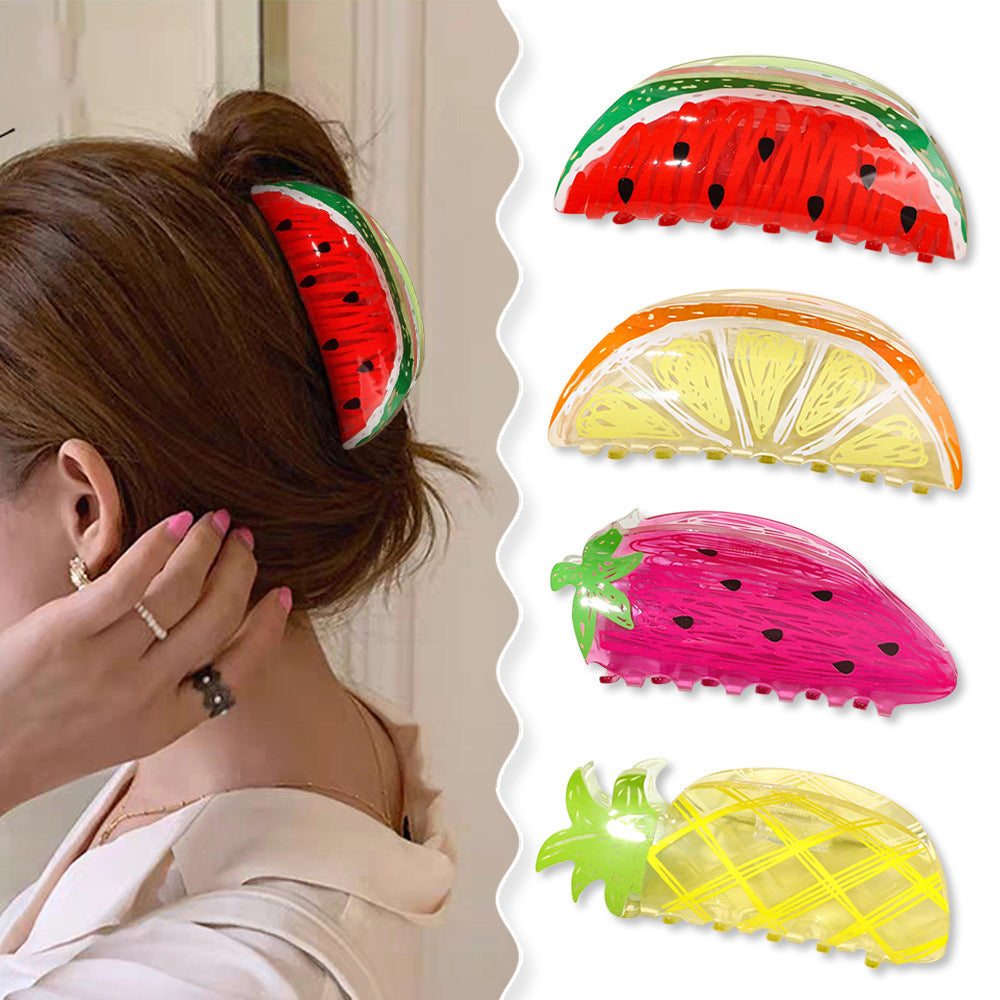 Watermelon Acrylic Hair Clip L4842