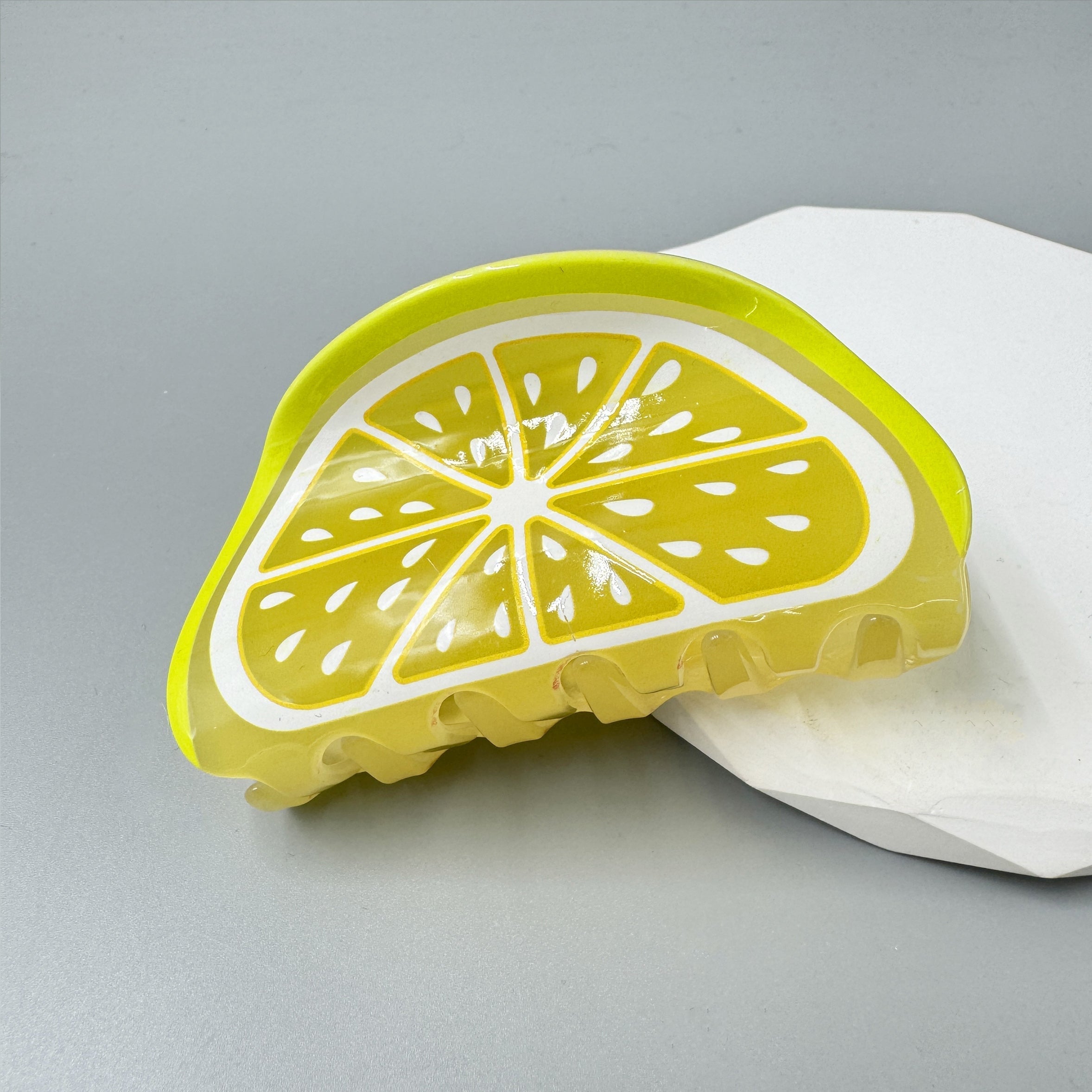 Lemon Acrylic Hair Clip L4843