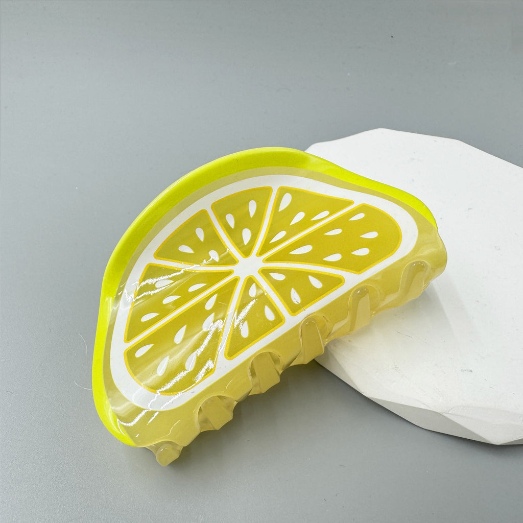 Lemon Acrylic Hair Clip L4843