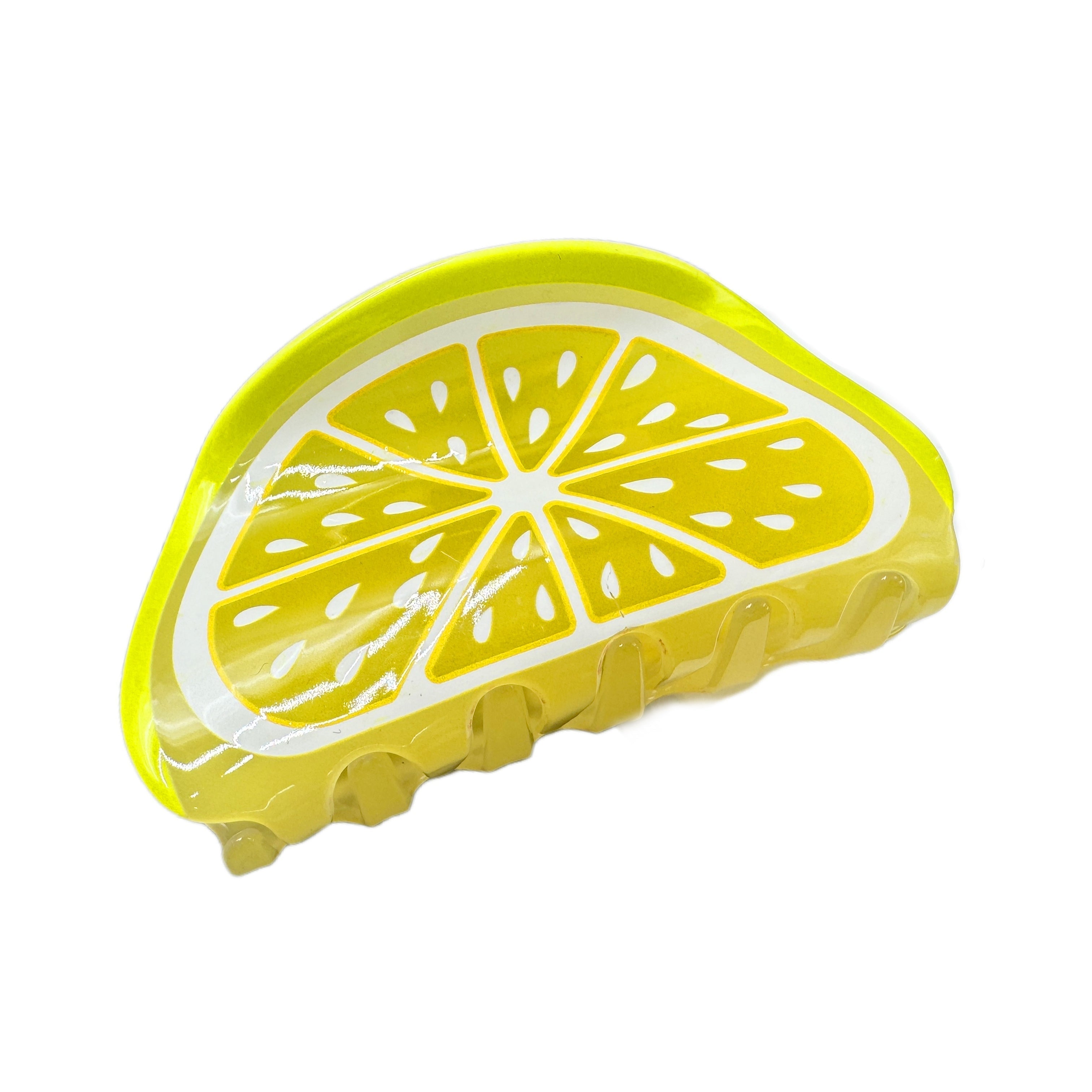 Lemon Acrylic Hair Clip L4843