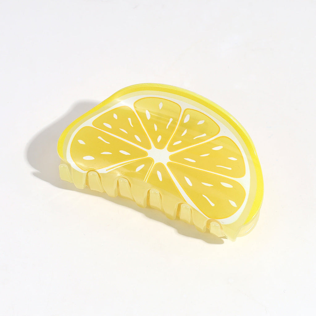 Lemon Acrylic Hair Clip L4843