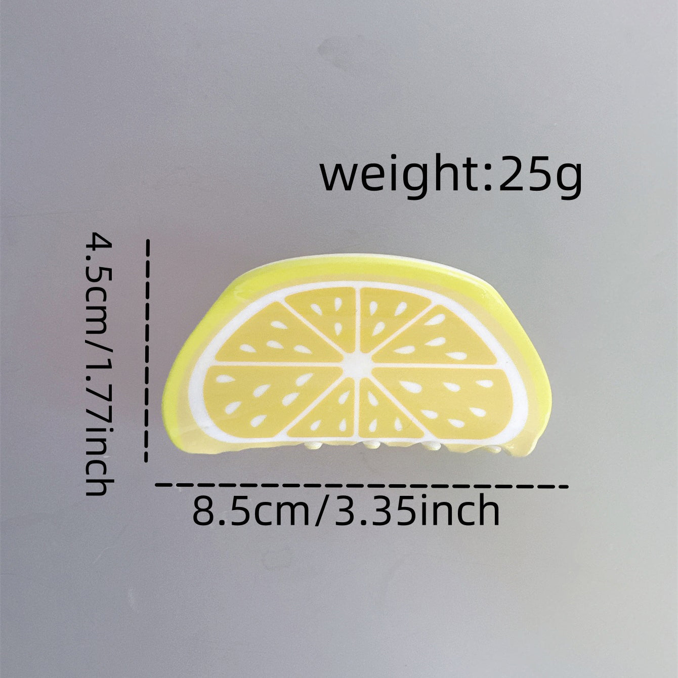 Lemon Acrylic Hair Clip L4843