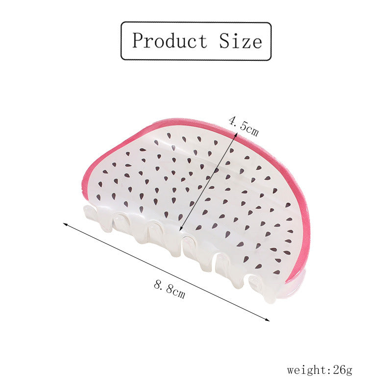 Pitaya Fruit Acrylic Hair Clip L4845