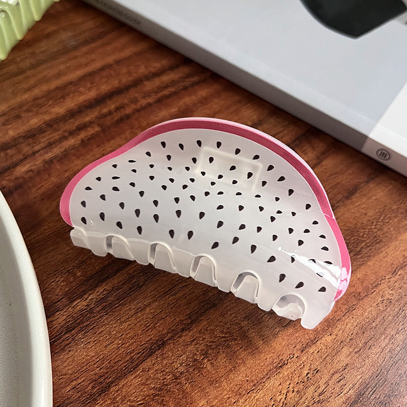 Pitaya Fruit Acrylic Hair Clip L4845