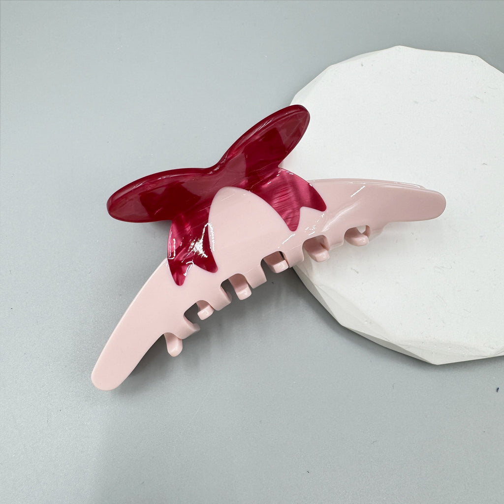 Bow Acrylic Hair Clip L4849