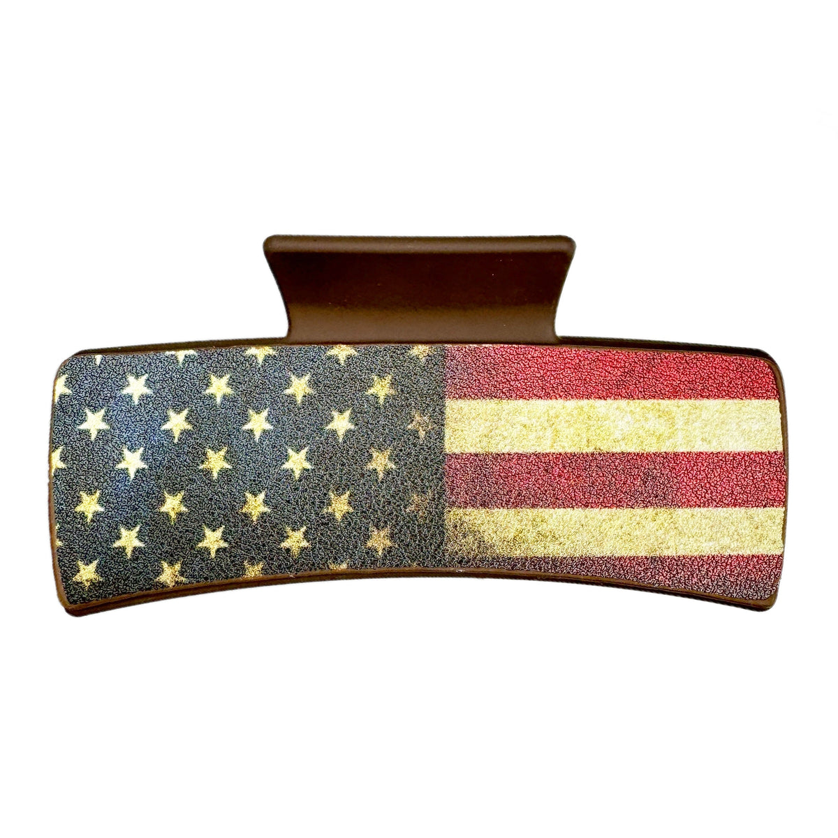 American Flag Acrylic Hair Clip L4850