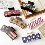 American Flag Acrylic Hair Clip L4850
