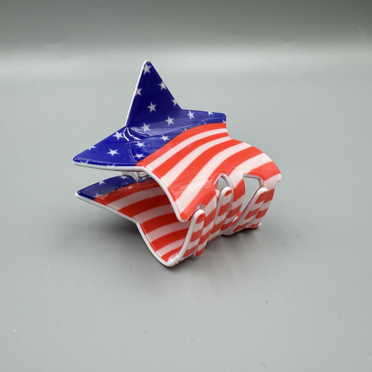 Star American Flag Acrylic Hair Clip L4858