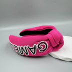 GAMEDAY Seed Beads Knotted Fabric Headband L4863 - view 15
