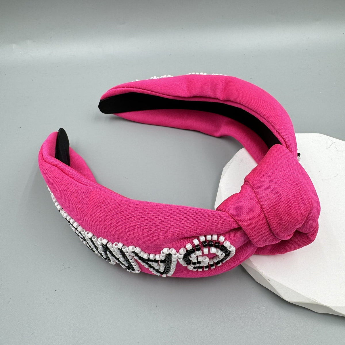 GAMEDAY Seed Beads Knotted Fabric Headband L4863