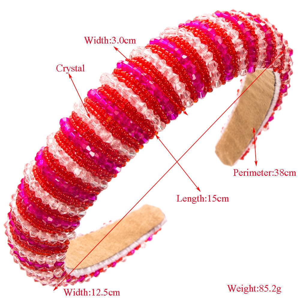 Crystal Beaded Headband L4865