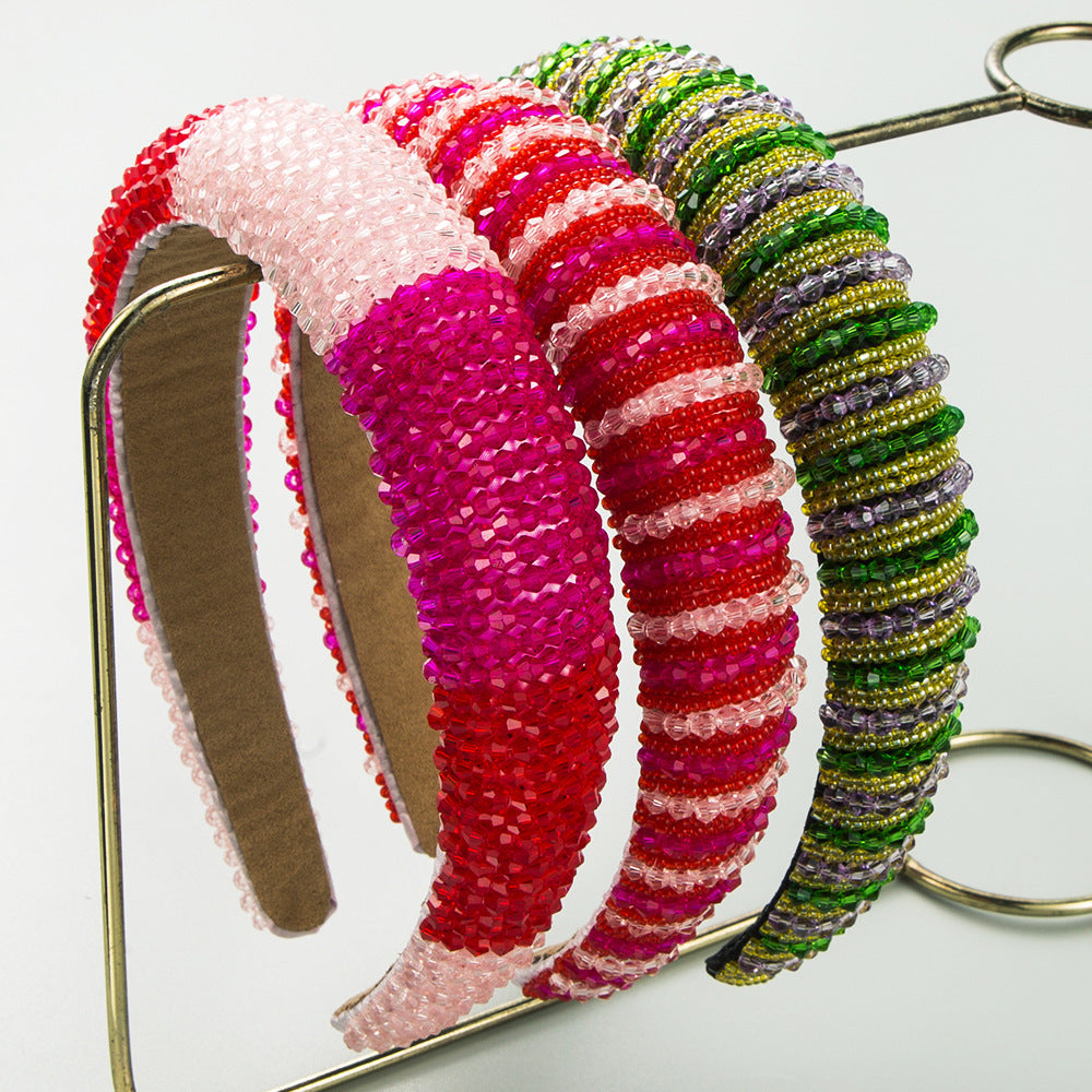 Crystal Beaded Headband L4865