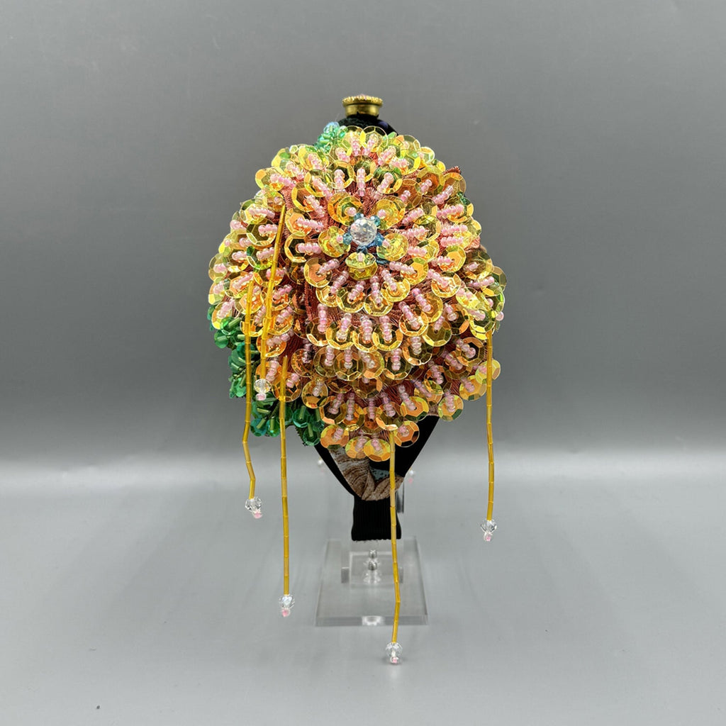Floral Sequins Tassel Headband L4880