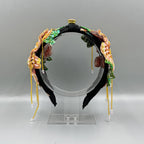 Floral Sequins Tassel Headband L4880