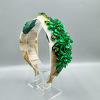 Seed Beaded Rhinestone Fabric Headband L4883