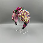 Handmade Floral Sequin Tassel Knot Headband L4884