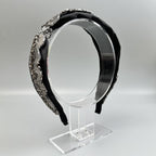 Handmade Bow Seed Bead Fabric Headband L4885