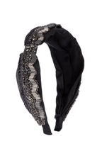 Handmade Bow Seed Bead Fabric Headband L4885