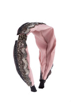 Handmade Bow Seed Bead Fabric Headband L4885