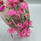 Beaded Crystal Tassel Flower Fabric Headband L4887