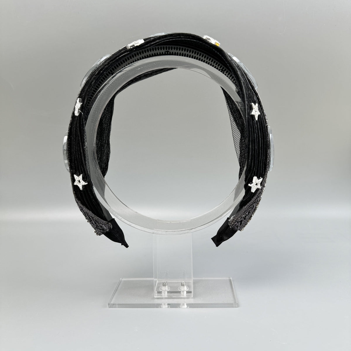 Football Star Bead Chain Fabric Headband L4890