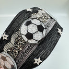 Football Star Bead Chain Fabric Headband L4890