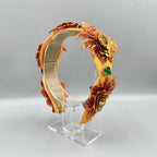 Bohemia Embroidered Flower Rhinestone Headband L4893