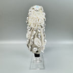 Flower Pearl Rhinestone Fabric Headband L4895