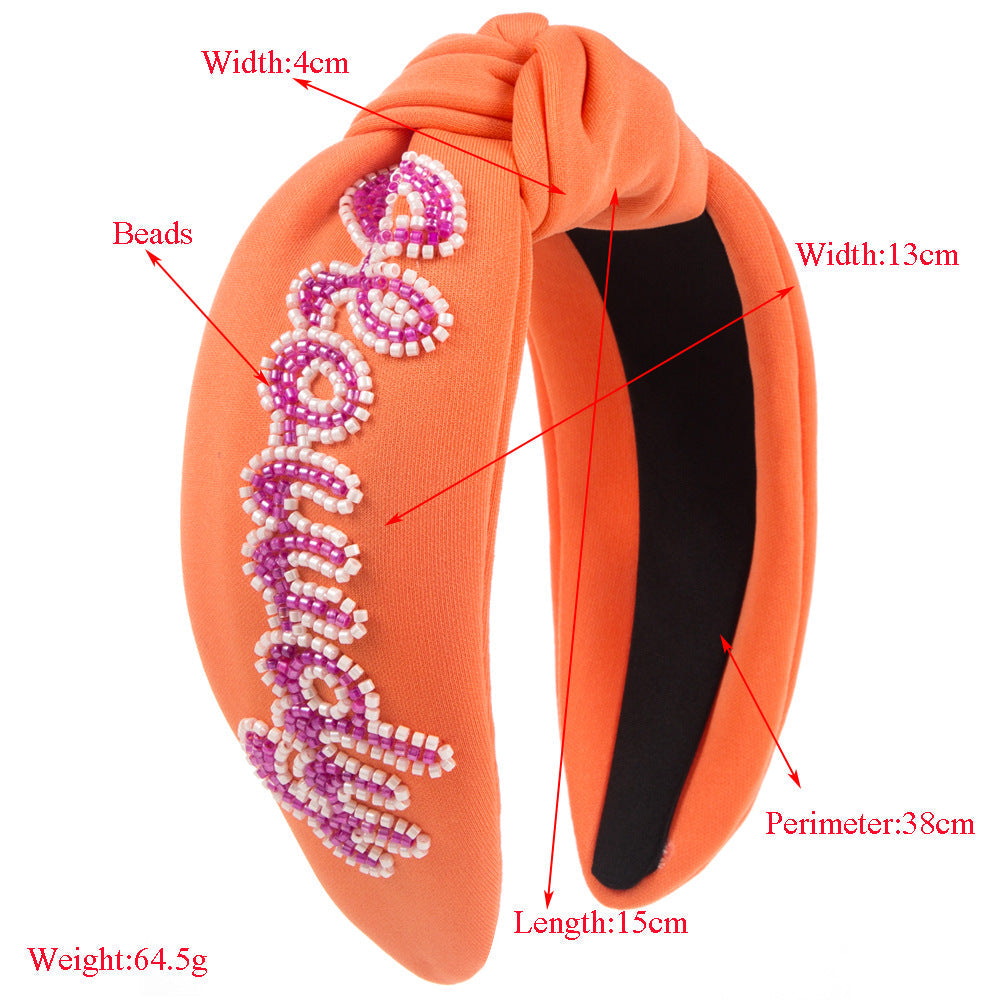Howdy Handmade Crystal Beaded Headband L4903