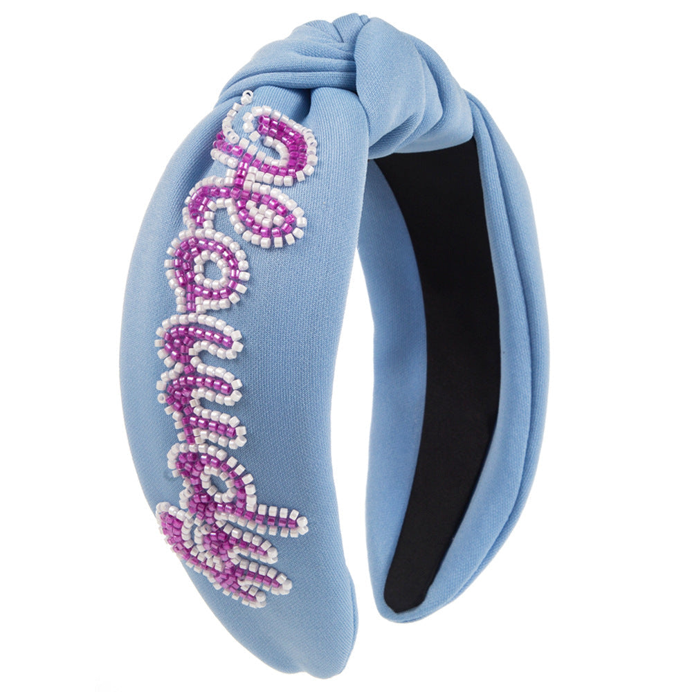 Howdy Handmade Crystal Beaded Headband L4903