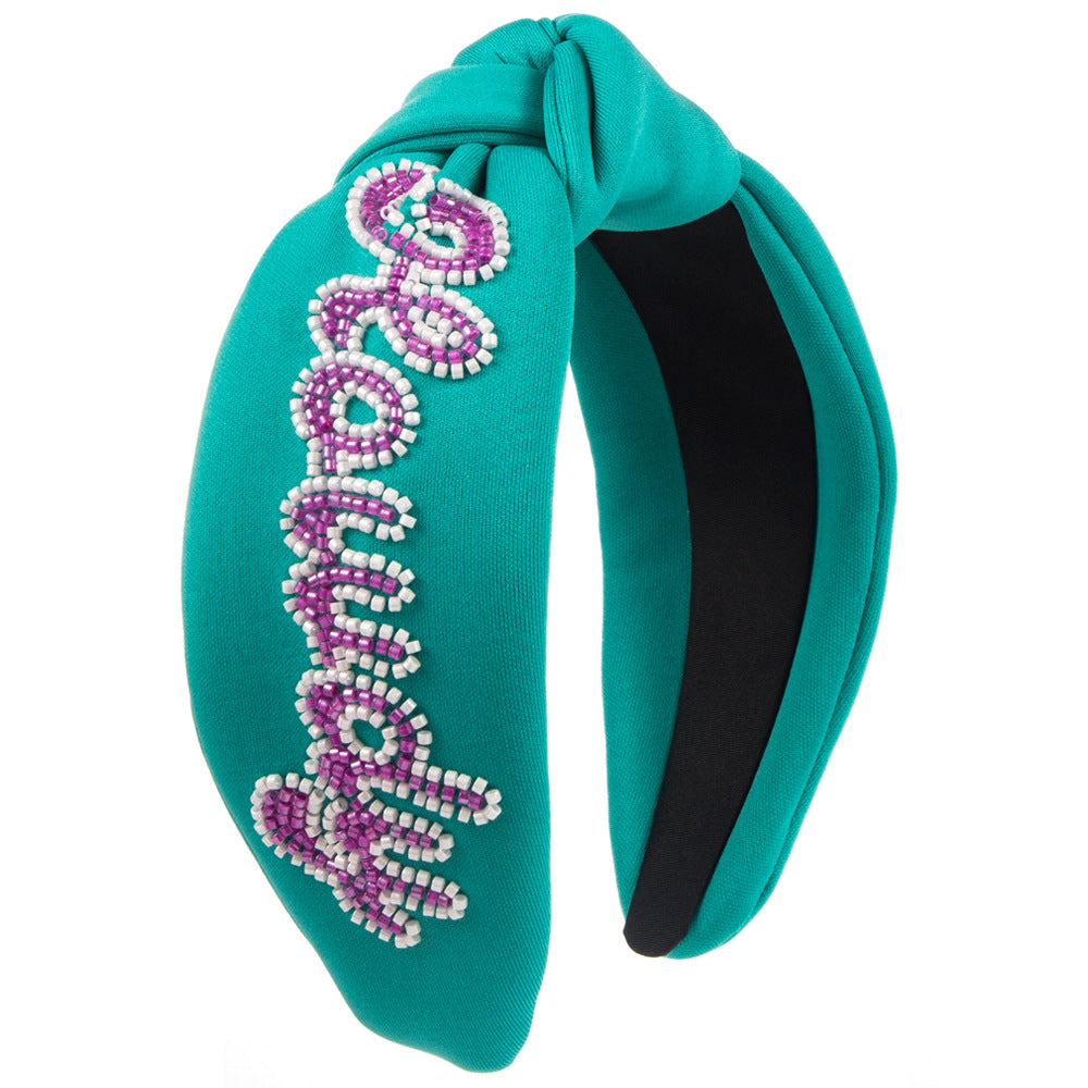 Howdy Handmade Crystal Beaded Headband L4903