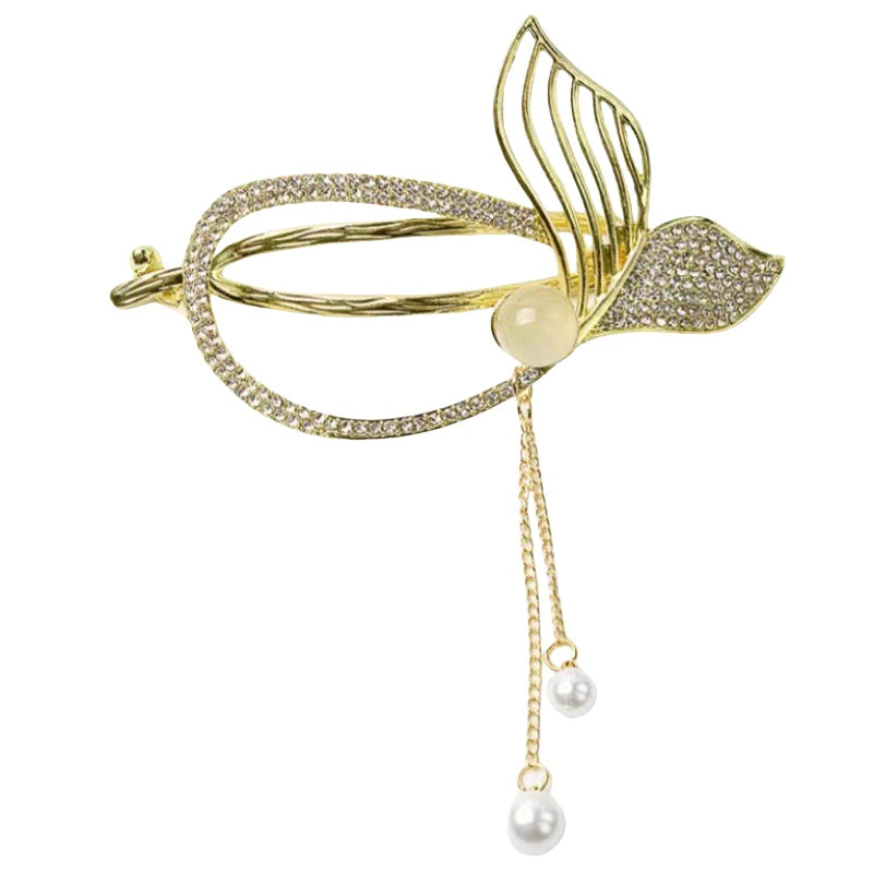 Tassel Rhinestone FishTail Hair Clip L4921