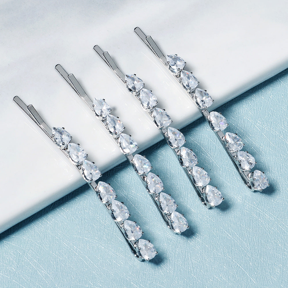 Cubic Zirconia Bobby Hair Clip L4952