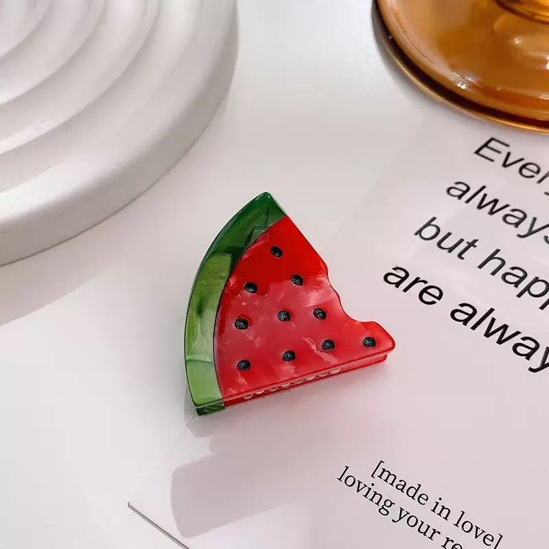 Watermelon Acrylic Hair Clip L4985