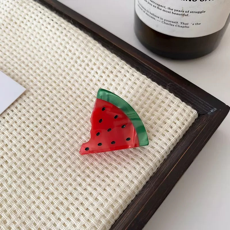 Watermelon Acrylic Hair Clip L4985