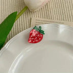Strawberry Acrylic Mini Hair Clip L4986