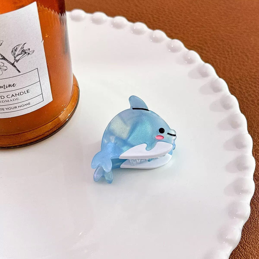 Dolphin Acrylic Hair Clip L4991