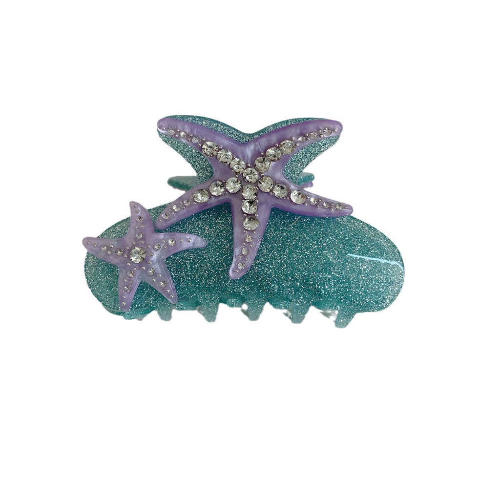Starfish Crystal Acrylic Hair Clip L4999